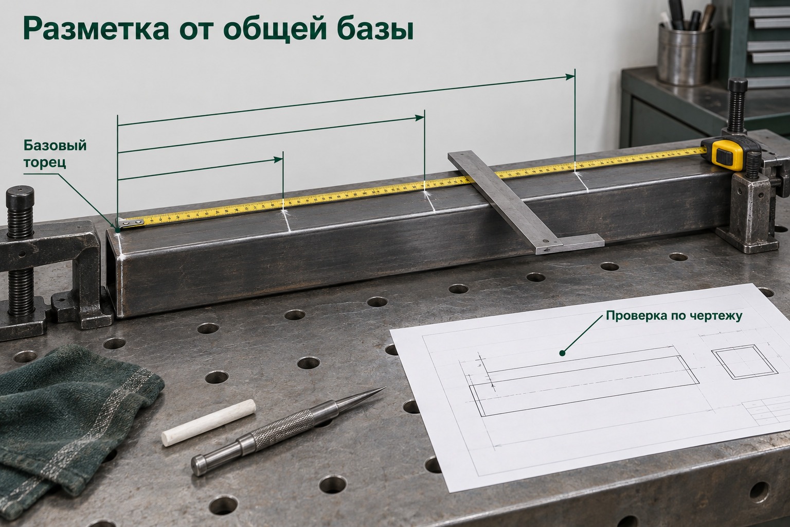 Разметка от общей базы